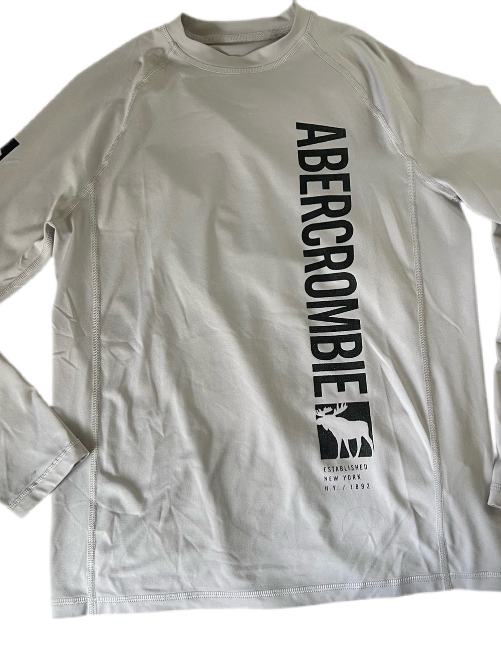 abercrombie kids Light Gray UPF 50 long sleeve top